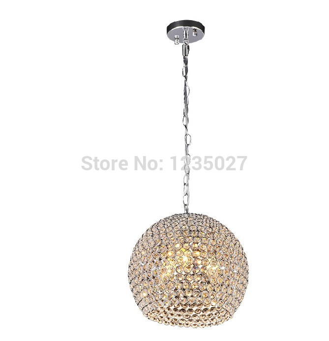 modern k9 crystal pendant light e14 lampshade decoration home lighting d300mm