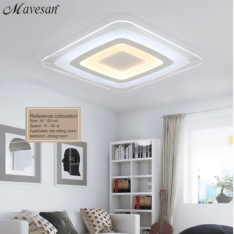 modern led ceiling lights for indoor lighting plafon led square ceiling lamp fixture for living room bedroom lamparas de techo