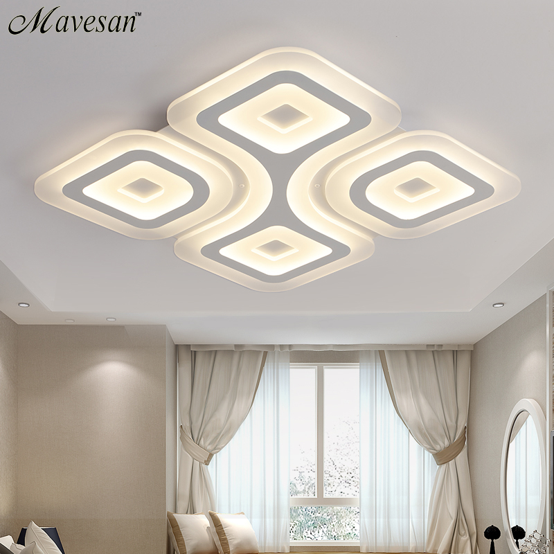 modern led ceiling lights for living room bedroom acrylic decorative kitchen lamparas de techo moderne lamps