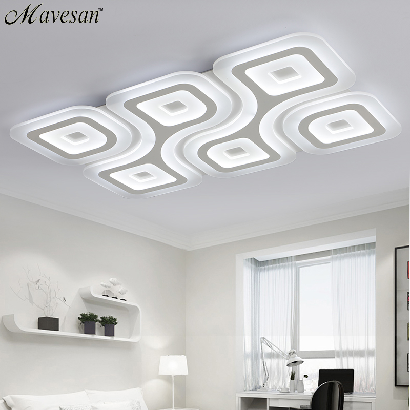 modern led ceiling lights for living room bedroom acrylic decorative kitchen lamparas de techo moderne lamps