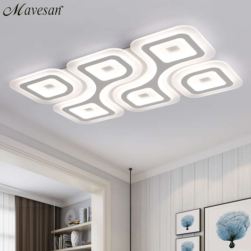 modern led ceiling lights for living room bedroom acrylic decorative kitchen lamparas de techo moderne lamps