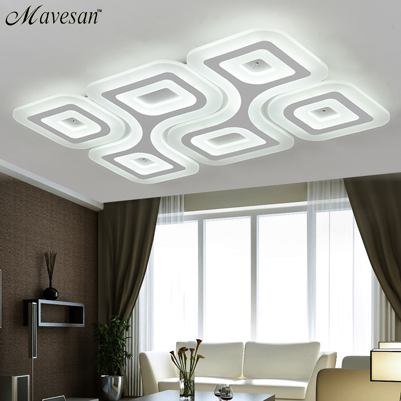 modern led ceiling lights for living room bedroom acrylic decorative kitchen lamparas de techo moderne lamps