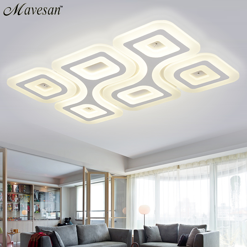 modern led ceiling lights for living room bedroom acrylic decorative kitchen lamparas de techo moderne lamps