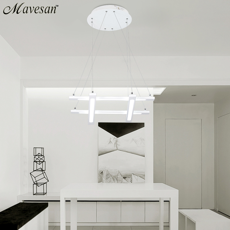 modern led pendant lamps for dinning room acrylic round circle hanging lamp 85-265v led dining room kitchen pendant light