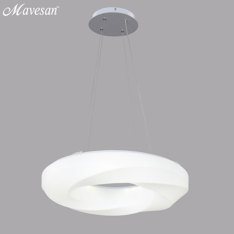 modern led pendant lamps for dinning room acrylic round circle hanging lamp 85-265v led dining room kitchen pendant light