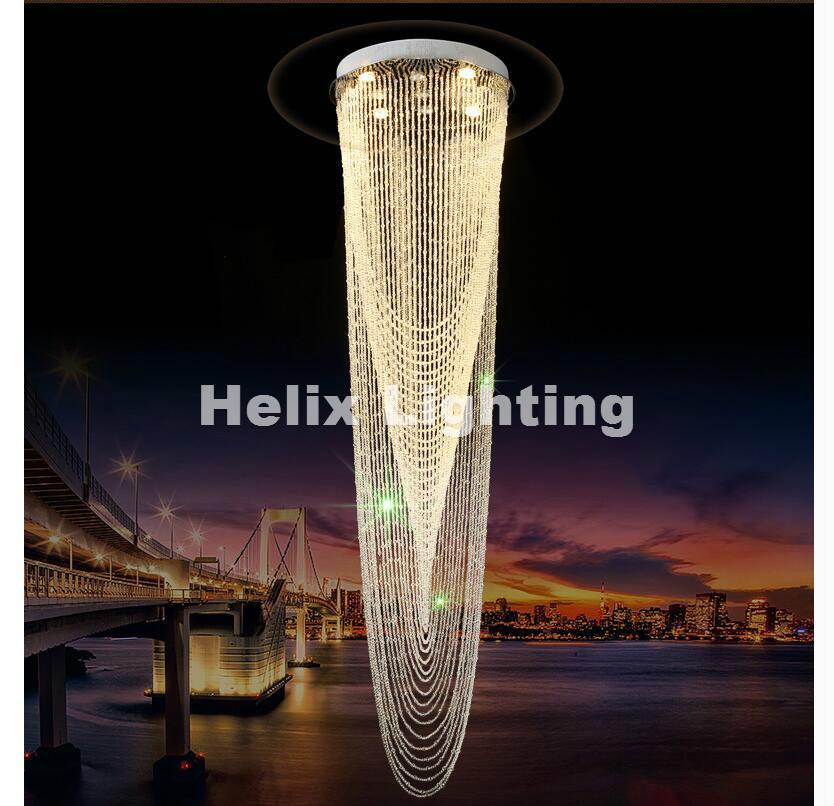 modern led pendant light for dining room modern lamps fixtures with clear crystal staircase el lobby pendant lamp 110~220v