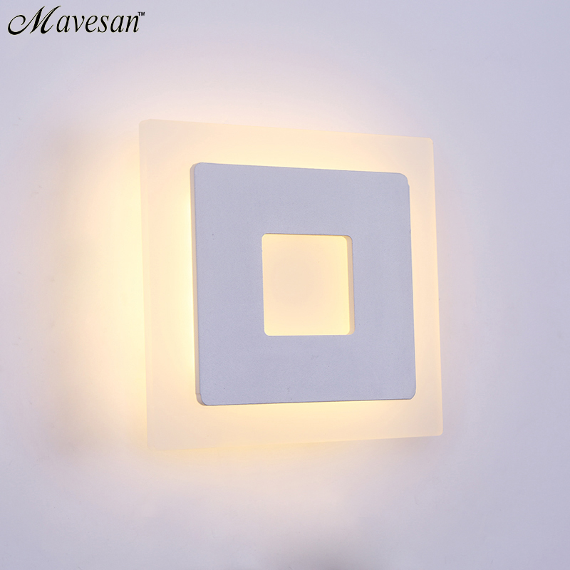 modern led wall lamp for bathroom bedroom 18w wall sconce white indoor lighting lamp ac85-265v led wall light indoor lighting