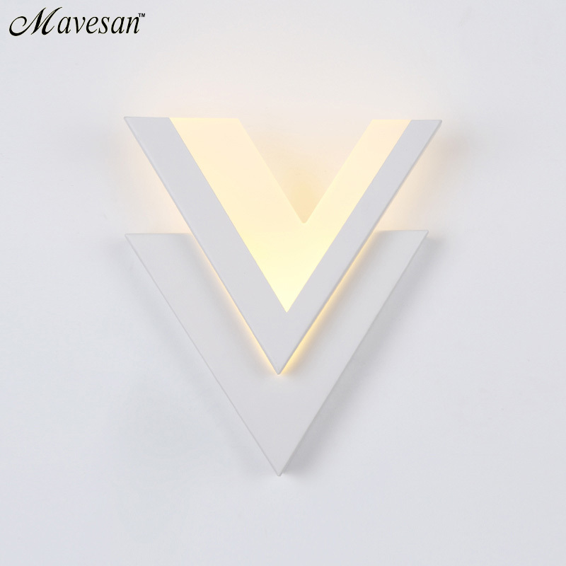 modern led wall lamp for bathroom bedroom 9w wall sconce white indoor lighting lamp ac100-265v led wall light indoor lighting