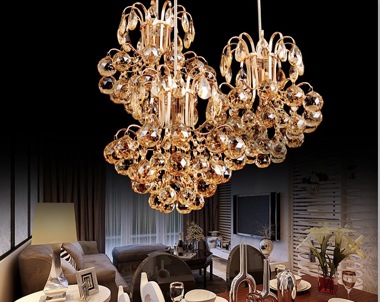 modern lighting led crystal lamp ceiling lamp chandelier lamp restaurants bedroom 1l and 3l design lamp