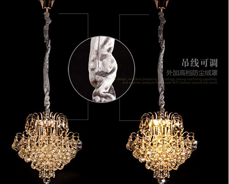 modern lighting led crystal lamp ceiling lamp chandelier lamp restaurants bedroom 1l and 3l design lamp