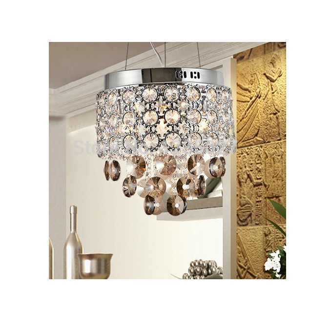 modern minimalist personality creative lighting classical cloth carved crystal chandelier dining room bedroom lighting lamp