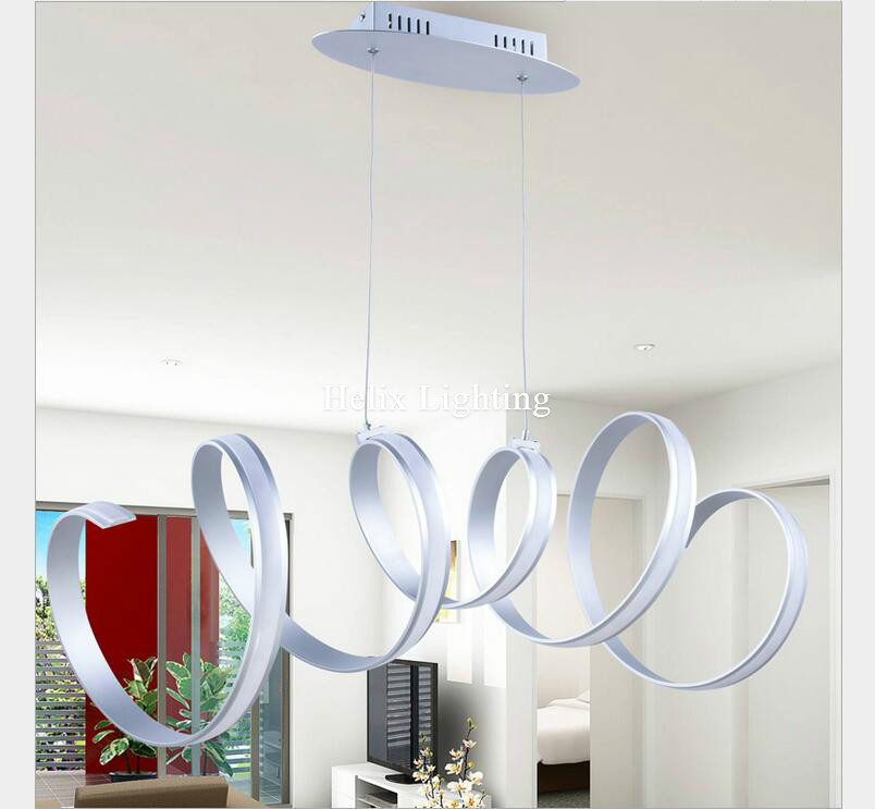 modern simple l900mm led pendant lamps 40w pendant newest wave design excellent acrylic ac indoor home lighting