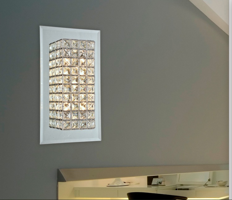 modern wall lamp k9 crystal sconce g9 el bedroom stairs home indoor decoration fixtures