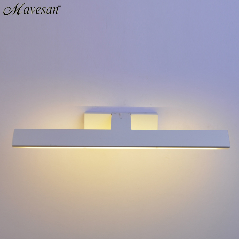 new 7w led bathroom lamp wall mounted with stainless steel wall lamp for bathroom bedroom mirror lights