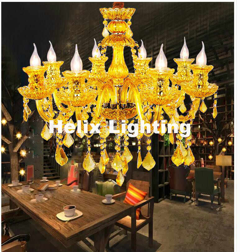 new arrival colorful design crystal lighting chandelier led e14 candelabro for coffee shop bar kid modern led crystal chandelier