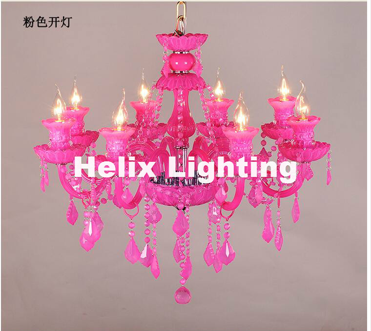 new arrival colorful design crystal lighting chandelier led e14 candelabro for coffee shop bar kid modern led crystal chandelier