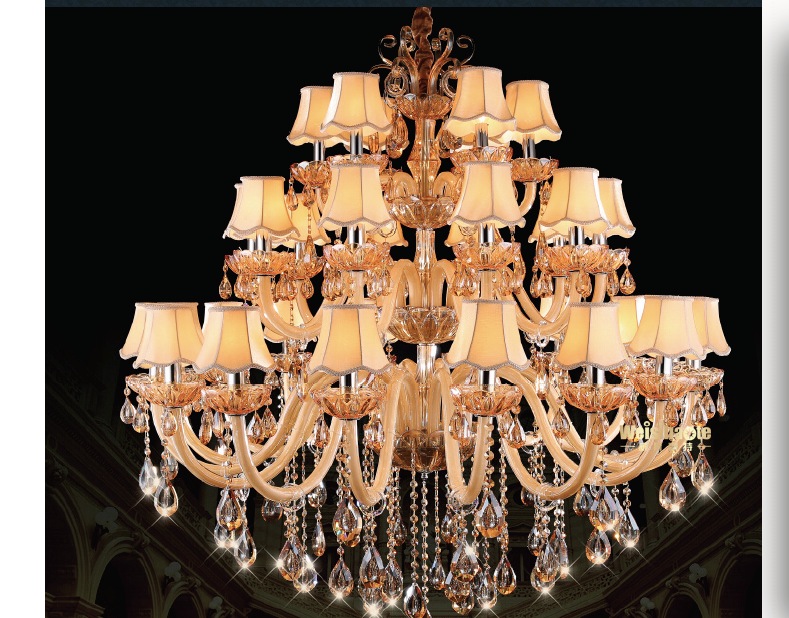 new arrival crystal chandelier 24 arms crystal light l12+l8+l4 d1200mm h1500mm fashion chandelier modern large chandelier