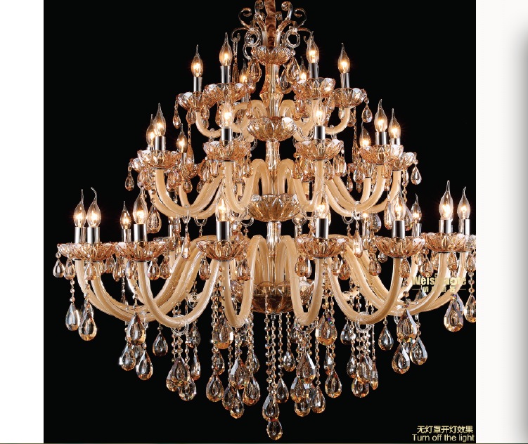 new arrival crystal chandelier 24 arms crystal light l12+l8+l4 d1200mm h1500mm fashion chandelier modern large chandelier