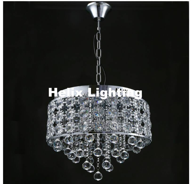 new arrival d39cm luxury k9 crystal chandelier lighting silver led living room light fixtures avize lustre 90~240v ceiling lamps