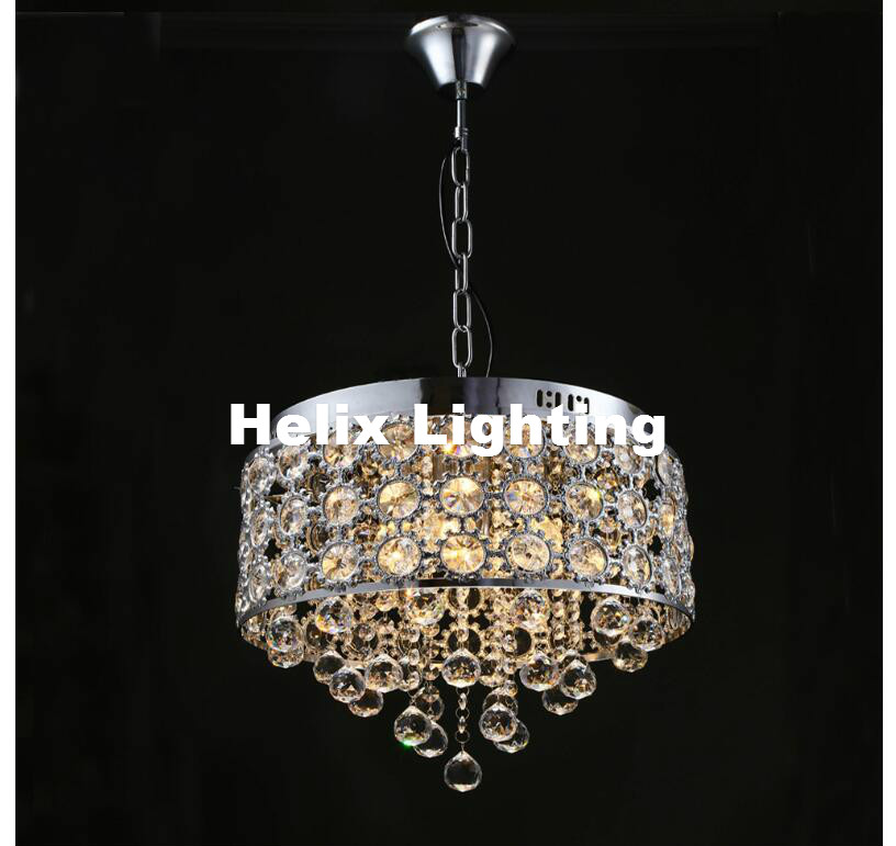 new arrival d39cm luxury k9 crystal chandelier lighting silver led living room light fixtures avize lustre 90~240v ceiling lamps