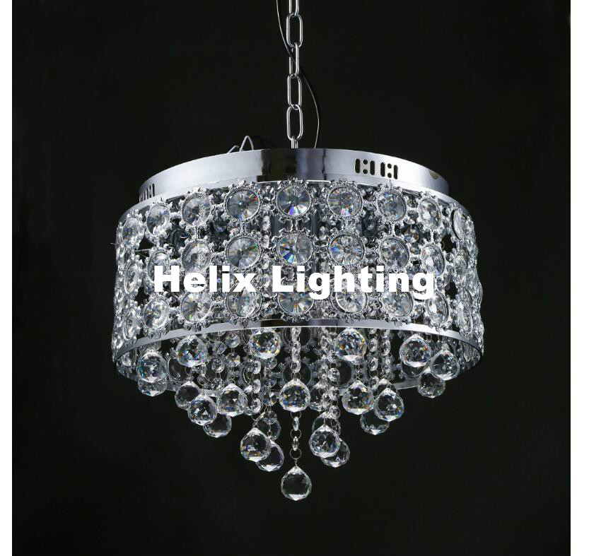 new arrival d39cm luxury k9 crystal chandelier lighting silver led living room light fixtures avize lustre 90~240v ceiling lamps