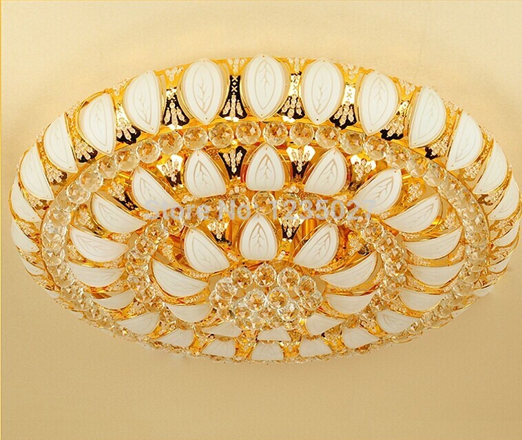 new arrival d400mm/d600mm/d800mm the new ceiling lamp crystal lamp gold yellow living room lamp bedroom lighting