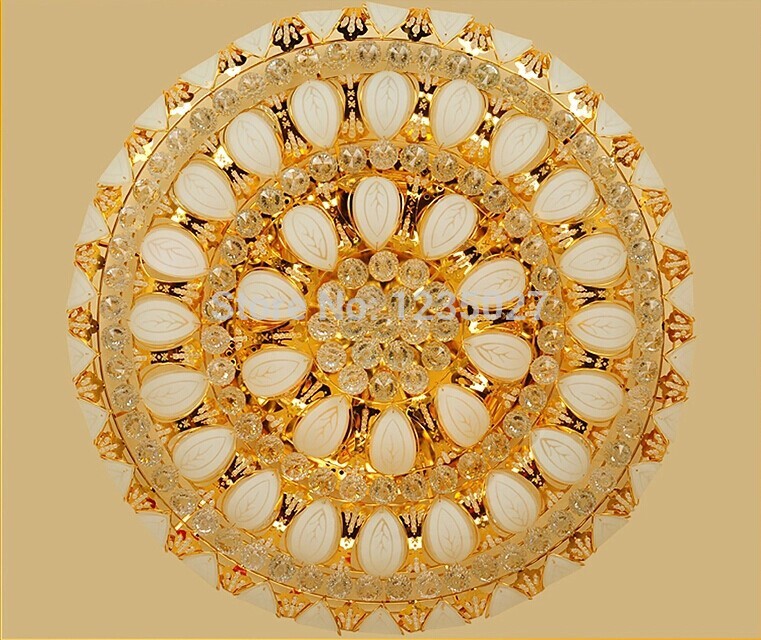 new arrival d400mm/d600mm/d800mm the new ceiling lamp crystal lamp gold yellow living room lamp bedroom lighting