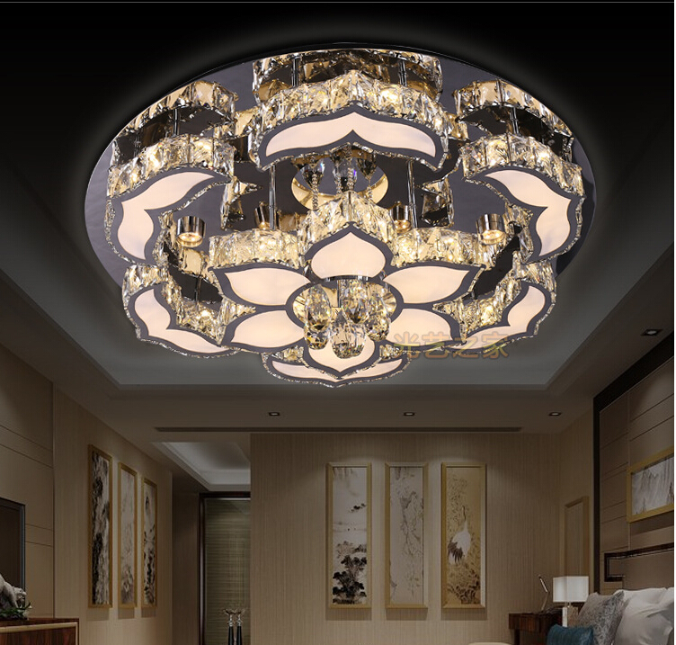 new arrival d600mm led diamond modern crystal ceiling light modern crystal led ceiling light crystal ceiling lamp fast