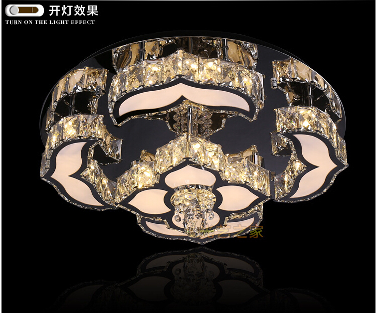 new arrival d600mm led diamond modern crystal ceiling light modern crystal led ceiling light crystal ceiling lamp fast