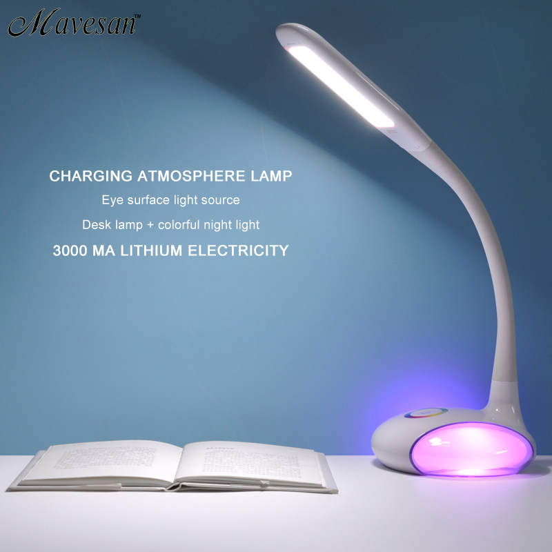 new desk lamps/led table lamp/reading lamp/led study lamp/ 5w smouch swich 256 color adjustment and dimmer designart