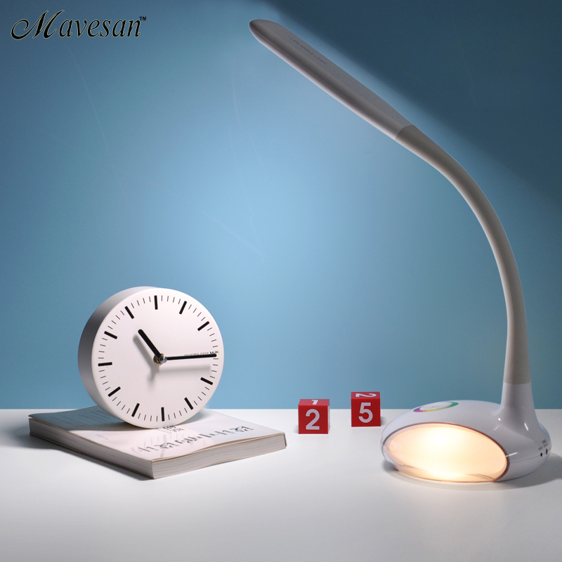 new desk lamps/led table lamp/reading lamp/led study lamp/ 5w smouch swich 256 color adjustment and dimmer designart