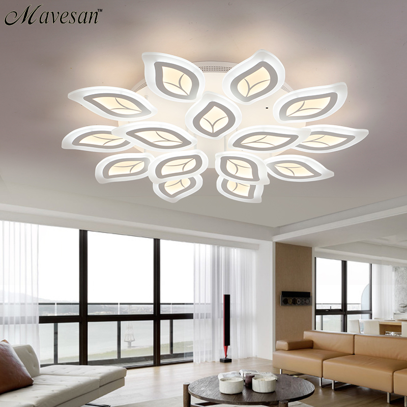 new modern led acrylic ceiling lights for living room bedroom home dec ac85-265v modern led ceiling lamp fixtures