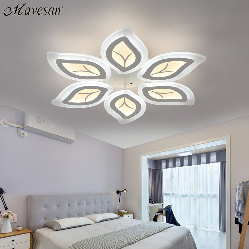 new modern led acrylic ceiling lights for living room bedroom home dec ac85-265v modern led ceiling lamp fixtures