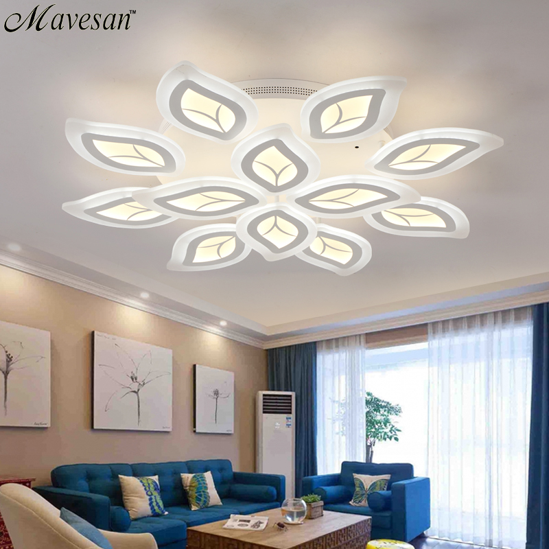 new modern led acrylic ceiling lights for living room bedroom home dec ac85-265v modern led ceiling lamp fixtures