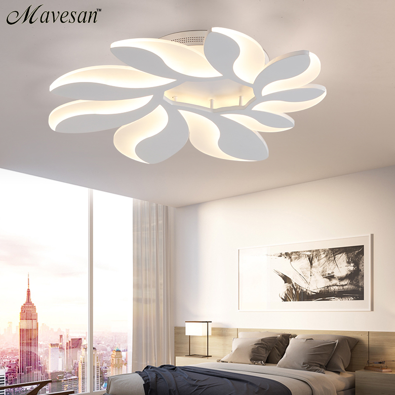 new modern led acrylic ceiling lights for living room bedroom home dec ac85-265v modern led ceiling lamp fixtures