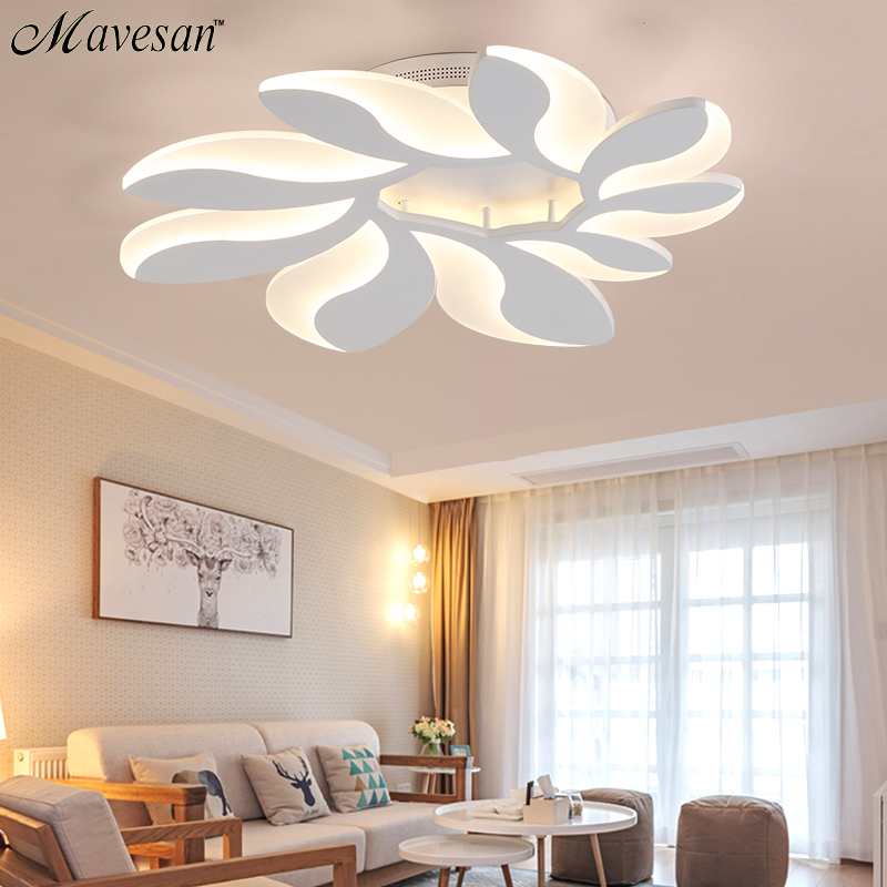 new modern led acrylic ceiling lights for living room bedroom home dec ac85-265v modern led ceiling lamp fixtures