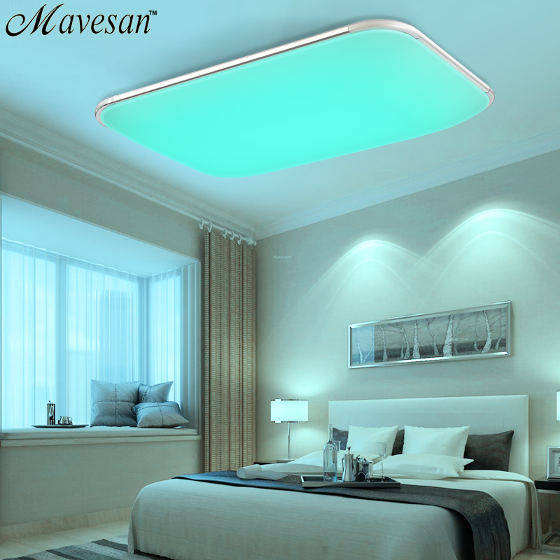 new modern led ceiling light with 2.4g rf remote group controlled dimmable color changing lamp for livingroom bedroom