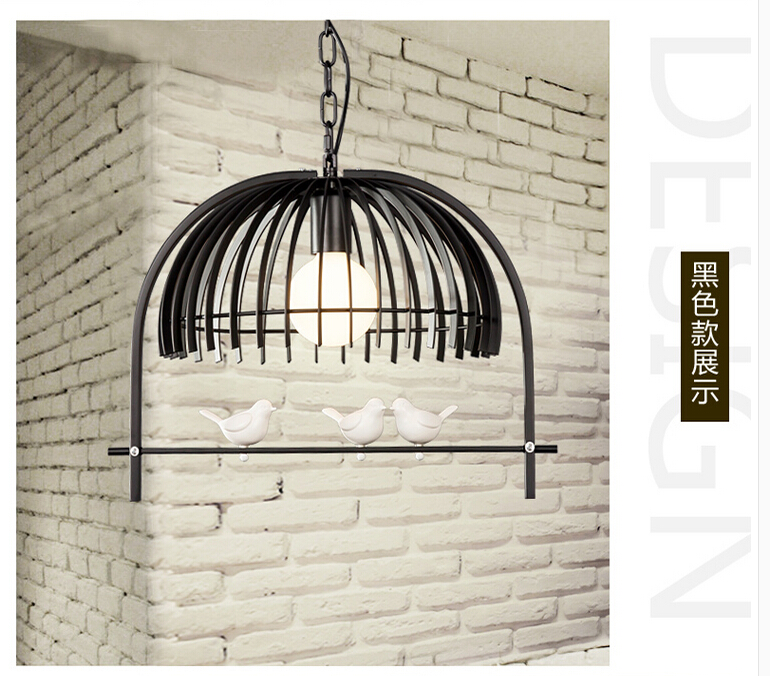 newly bird pendant lamp bedroom coffee bar hanglamp nordic pendant light fixtures for restaurants led e27 led d420mm h360mm