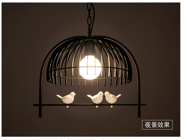 newly bird pendant lamp bedroom coffee bar hanglamp nordic pendant light fixtures for restaurants led e27 led d420mm h360mm