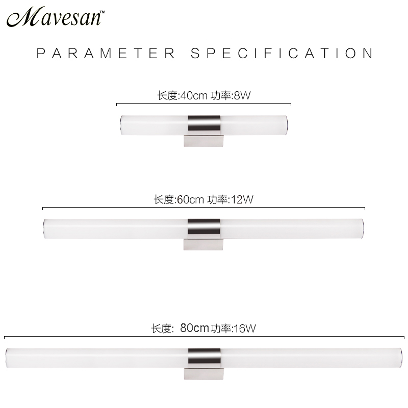 newly contemporary 8w-16w bathroom over mirror led sconce lamps acrylic led wall lights indoor warm / cool white 110v / 220v