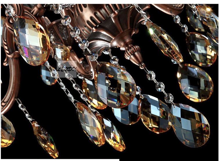 newly luxury crystal chandelier zinc alloy chandelier classic crystal lustre hanging lamp for foyer cristal candle bulbs