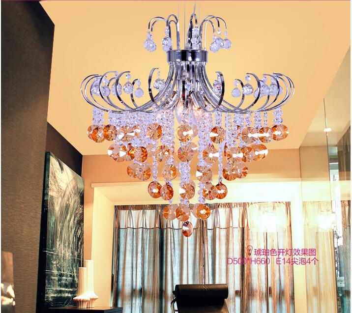 newly modern chrome d40cm purple/black/champagne crystal chandelier light fixtures ,led,guaranteed + !