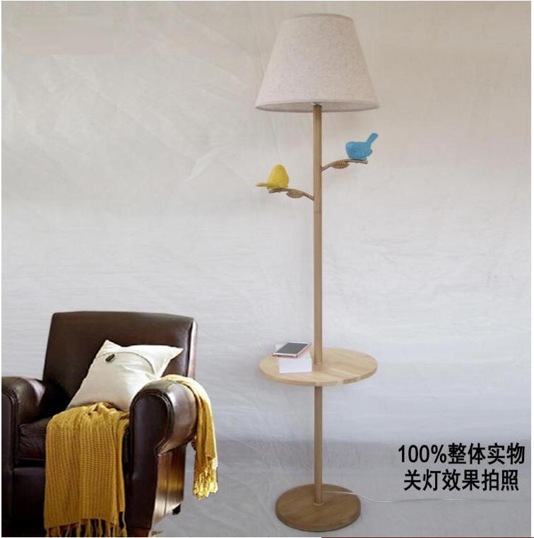 newly nordic bird table lamp floor lamp living room lamps bedroom lighting ac led remote controller guarantee