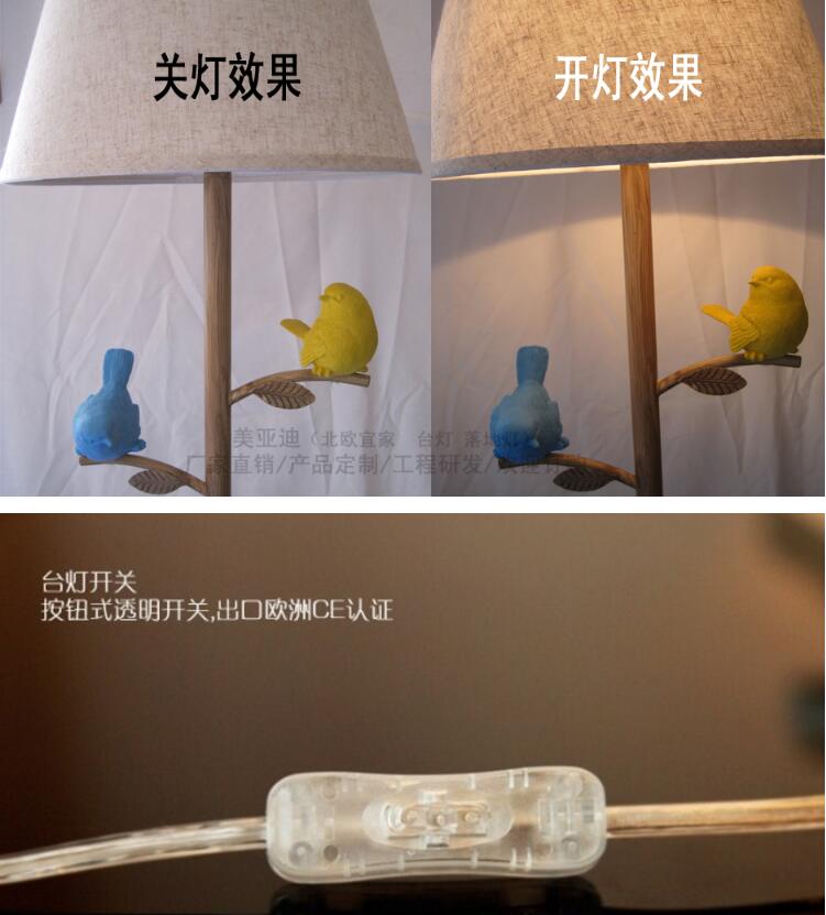 newly nordic bird table lamp floor lamp living room lamps bedroom lighting ac led remote controller guarantee