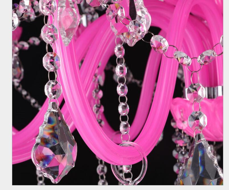 newly pink k9 clear crystal chandelier lustre crystal chandelier optional lustres de cristal chandelier ac guaranteed