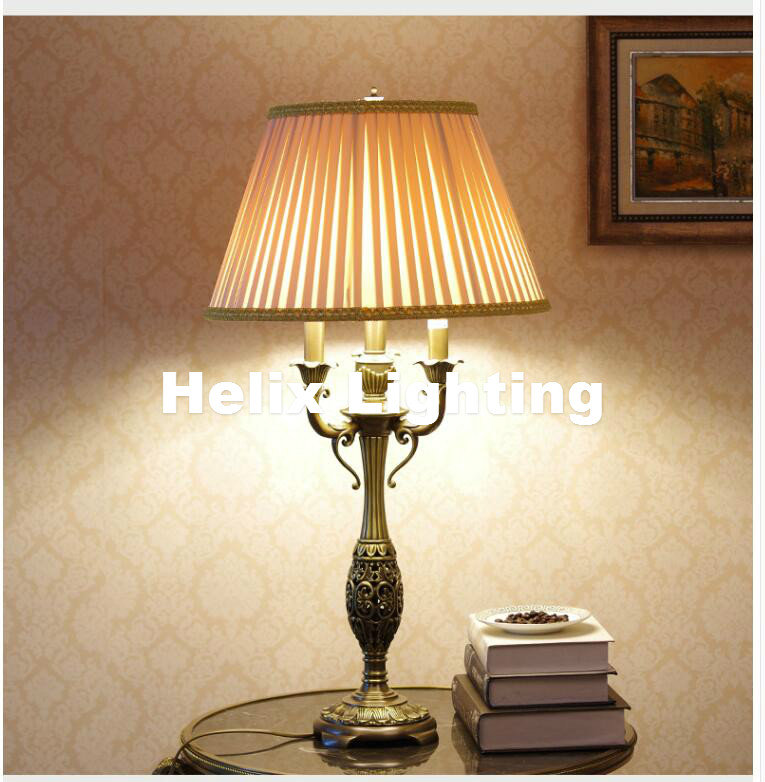 nordic vintage e14 led d430mm h830mm bronze fully table light desk light decoration table lamp ac guaranteed