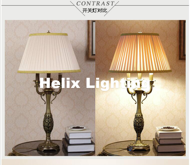 nordic vintage e14 led d430mm h830mm bronze fully table light desk light decoration table lamp ac guaranteed