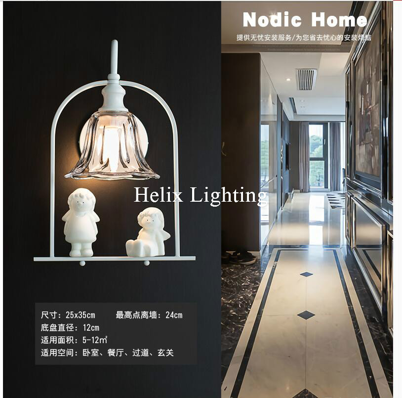 nordic wall lamp living room bedroom indoor wall lamp modern home lighting wall mounted e14 wall lighting