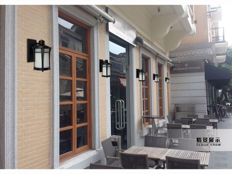 outdoor waterproof retro wall lamp european vintage style kerosene lamp beside light for bar coffee shop led lights