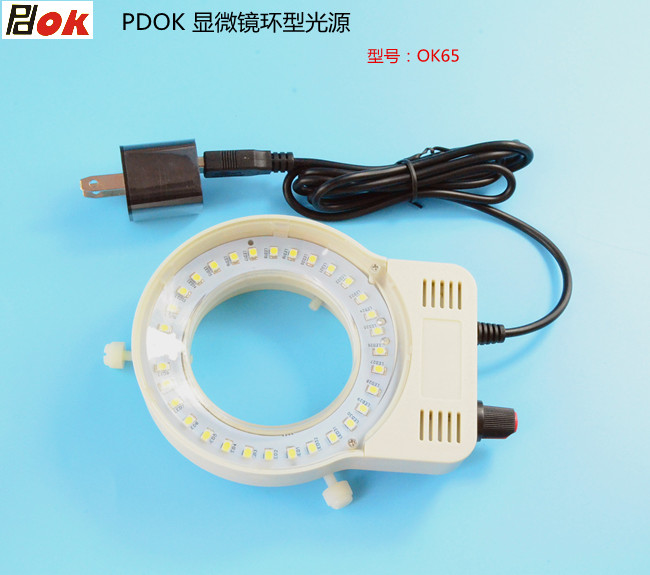 pdok led microscope ring light 3w dimmable light for microscope portable usb charge stereo biological zoom led circular light